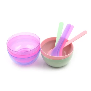 

2Sets(2Bowls +2 Spoons) Creative Clay Slime Plasticine Vent Mud Tool Mix Bowl Stirrer Educational Kids Baby Toy