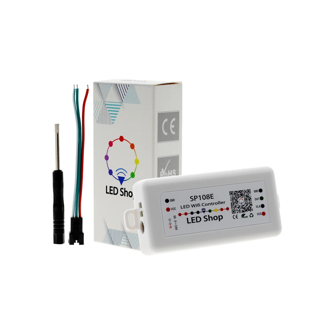Волшебный контроллер SP105E SP108E Bluetooth 2048 пикселей для WS2811 2812 2801 6803 IC Светодиодная