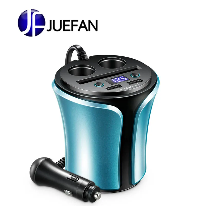 

Dual usb port cup car power inverter 12v 220v charging car charger adapter for iPhone Samsung millet car charging