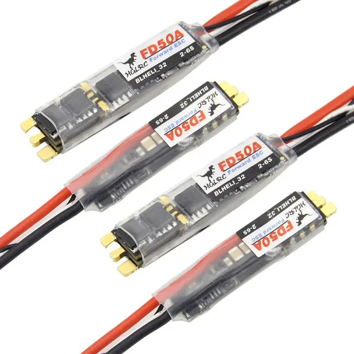 

4pcs HGLRC Forward FD50A 50A 2-6S Blheli_32 32bit DSHOT1200 Brushless ESC for RC FPV Racing Drone
