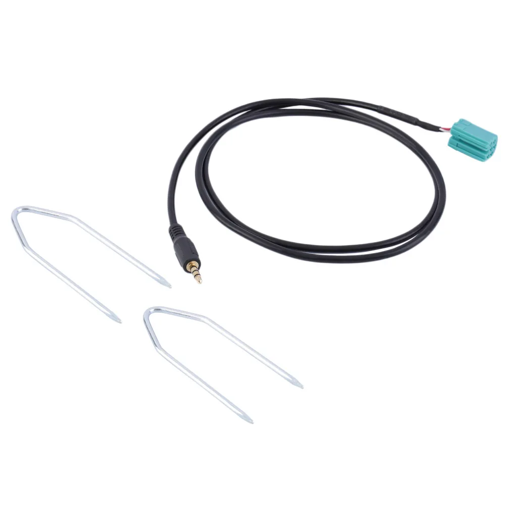Goede Auto Aux Stereo Audio Line Input Adapter Kabel 3.5mm voor iPhone iPod MP3 + Removal Tool voor Renault 2005 2011 Clio Megane