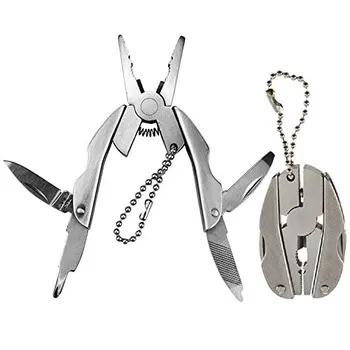 

Camping Portable Outdoor Mini Foldaway Multi Function Tools Set Pocket Keychain Pliers Knife Screwdriver Key Chain