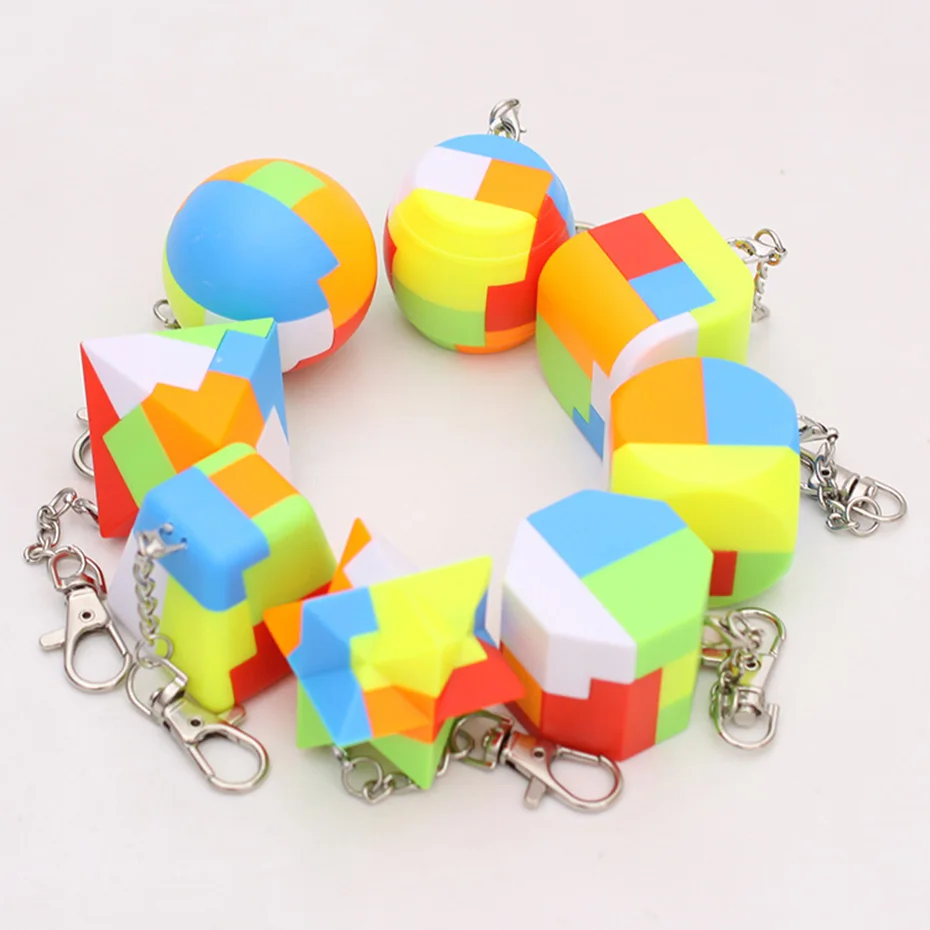 

Magic Cube Key Chains Puzzle Cube Cube Competition Speed Cube Key Protector Educational Toy For Children gift
