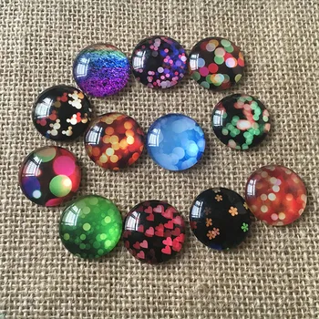 

Mix Style Fashion Love 10mm 12mm 14mm 18mm 20mm 25mm 30mm Photo round glass cabochon demo flatback Jewelry DIY Making