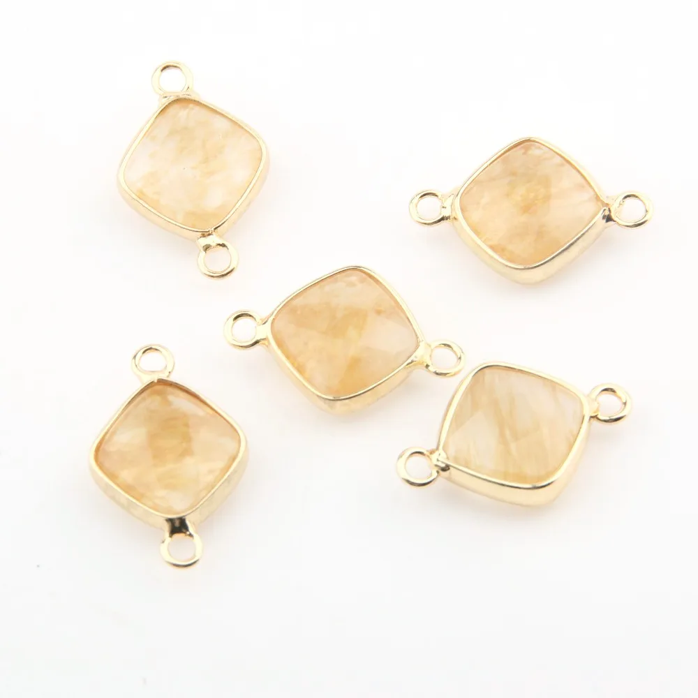 

2018 Fashion Jewelry Delicate Accessory Two Hole Natural Stone Pendant DIY for Necklace or Jewelry Making