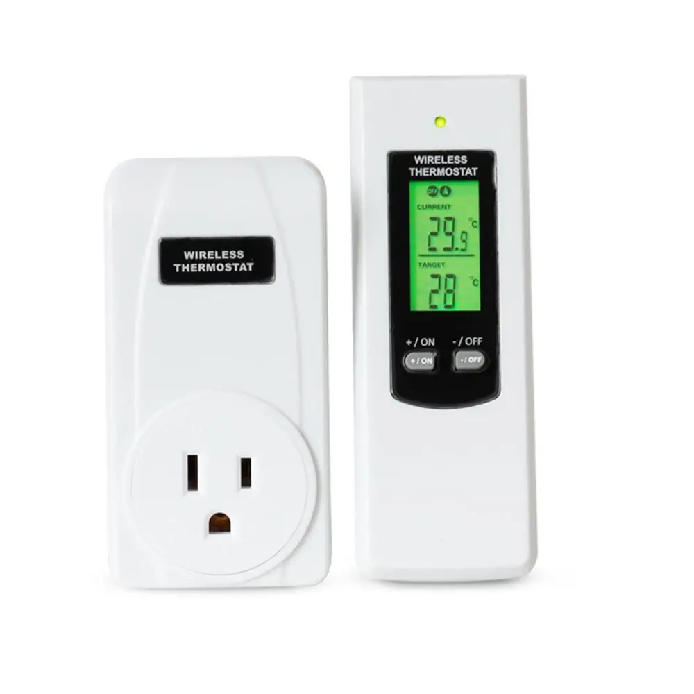 

Celect Remote Control Wireless Rf Plug In Thermostat Hydroponic Kit -ccrc30f-kit Wireless Rf Temperature Controller