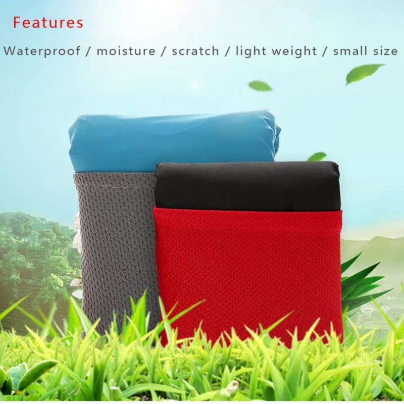 

Lightweight Outdoor Camping Mat Portable Drawstring Pocketed Blanket for Outdoor Travel Waterproof Picnic Ground Pad Beach Mat