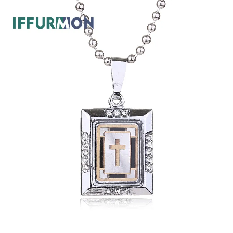 Iffurmon Крест Иисуса Подвески Длинные Boho состояние Для мужчин t Цепочки и ожерелья