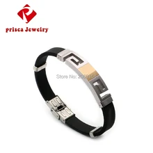 Серебряный мужской ювелирный браслет титановый браслет из нержавеющей стали сплав браслет бижутерия браслет классический стиль браслет