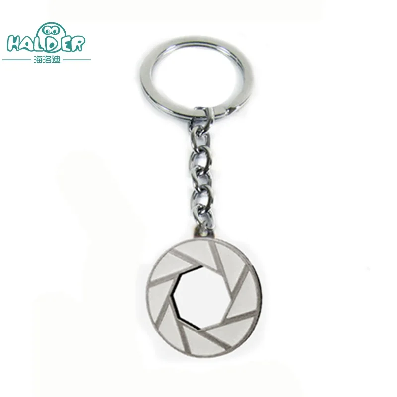 

Halder Portal Warp Gate Companion cube Figures Anime Charms Key Chains Round Phone Strap Trinkets Accessories Gadgets Keychain