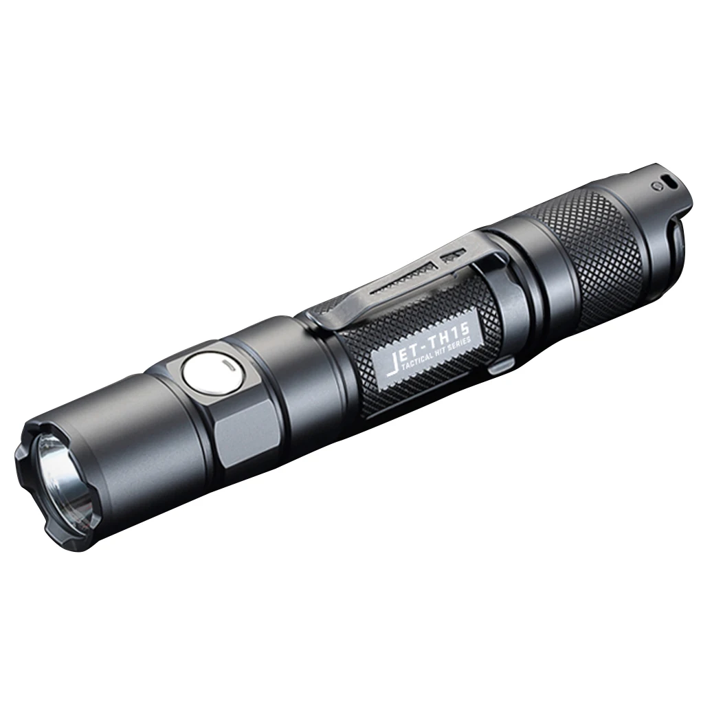 

JETBeam TH15 Tactical Flashlight XHP35 E2 1300LM Lumen With Micro-usb Rechargeable 18650 2600mah Battery