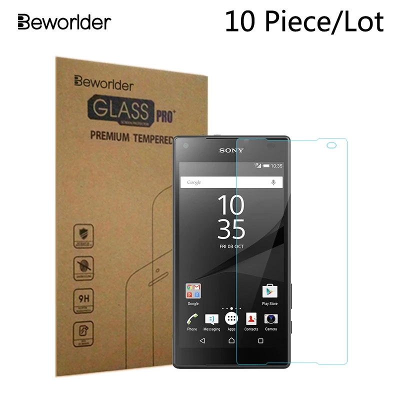 Beworld 10 шт. закаленное стекло для sony Xperia Z5 Premium Mini Защитная пленка экрана Compact