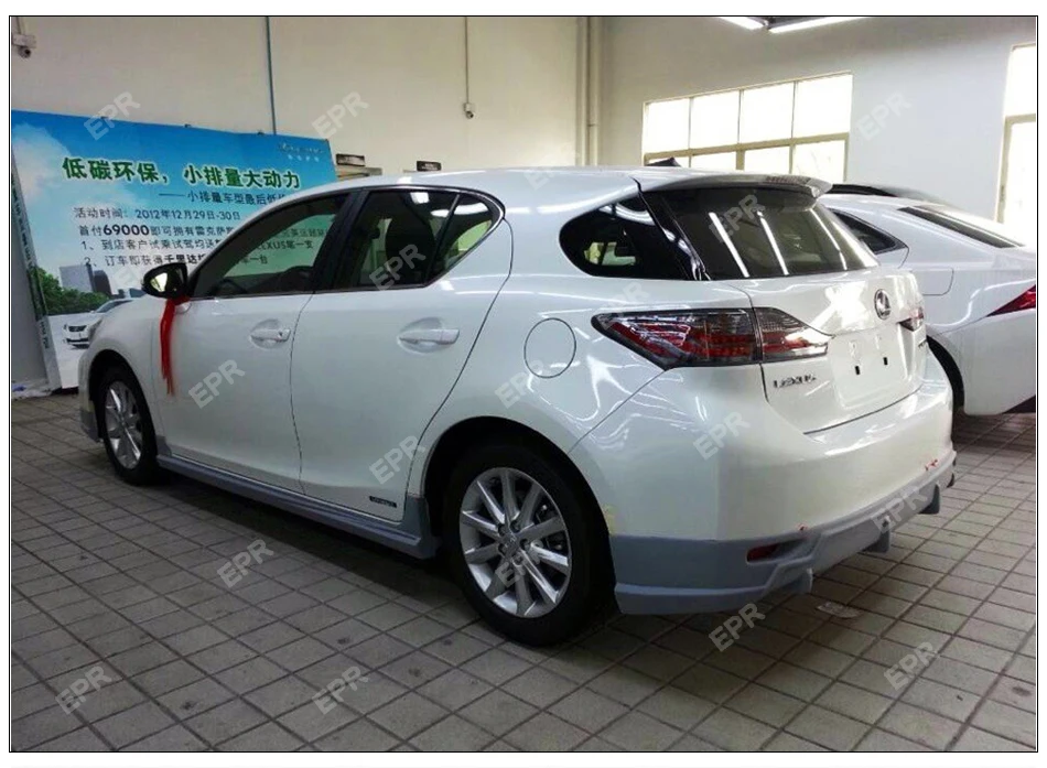 Для Lexus CT200h(2011+) TM Стиль FRP стекловолокно задний под спойлер Комплект кузова тюнинг часть отделка для CT200h стекловолокно спойлер