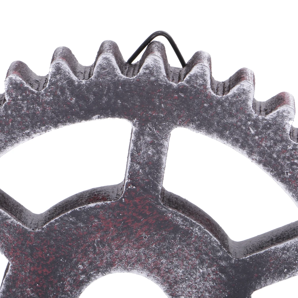 

12cm Wood Steampunk Gear Wheel for Home Bar Shops Wall Art Hanging Home Living Room Pub Club Decorations