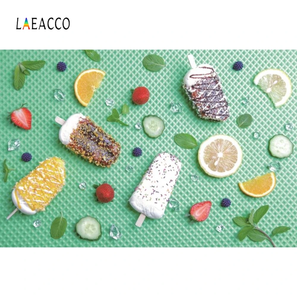 

Laeacco Summer Popsicle Backdrop Baby Portrait Photography Background Customized Photographic Backdrops For Photo Studio