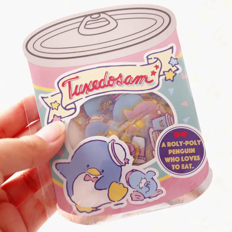 

25pcs/pack cute Cartoon Seal flake little twin stars pochacco dog PC frog plastic Stickers for kids toys