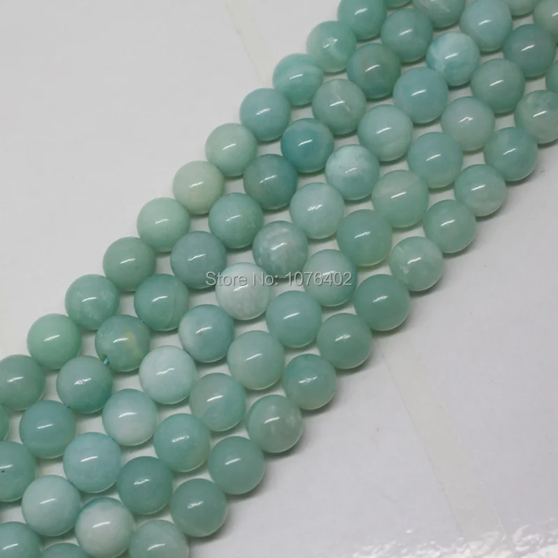 

Mini. Order is $7! 8mm Beautiful Natural Amazonite Round Loose Beads 15"