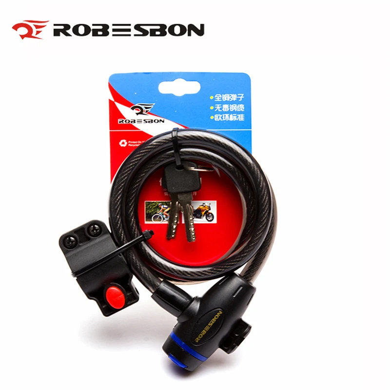 ROBESBON bike locks bicycle lock anti theft safe bike cable lock wire
