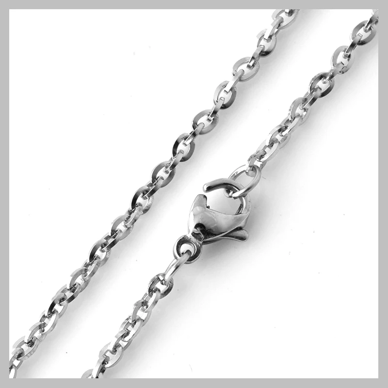 

Easy Matching 316L Stainless Steel 2.0mm Thin Shiny Cross Chain With Square Wire Basic Necklaces S032