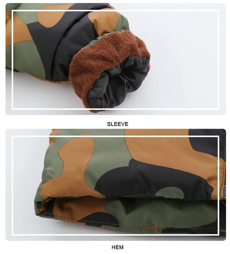 CROAL CHERIE 80-120cm Children's Winter Jackets For Teenage Girls Warm Winter Parkas For Boys Camouflage Infant Overcoat (6)