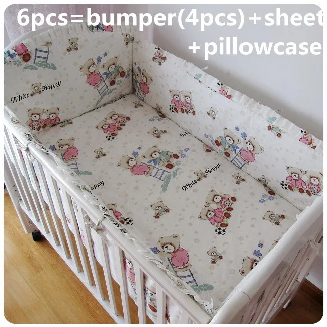 

Promotion! 6/7PCS baby bedding set bed set piece set bed around , 120*60/120*70cm