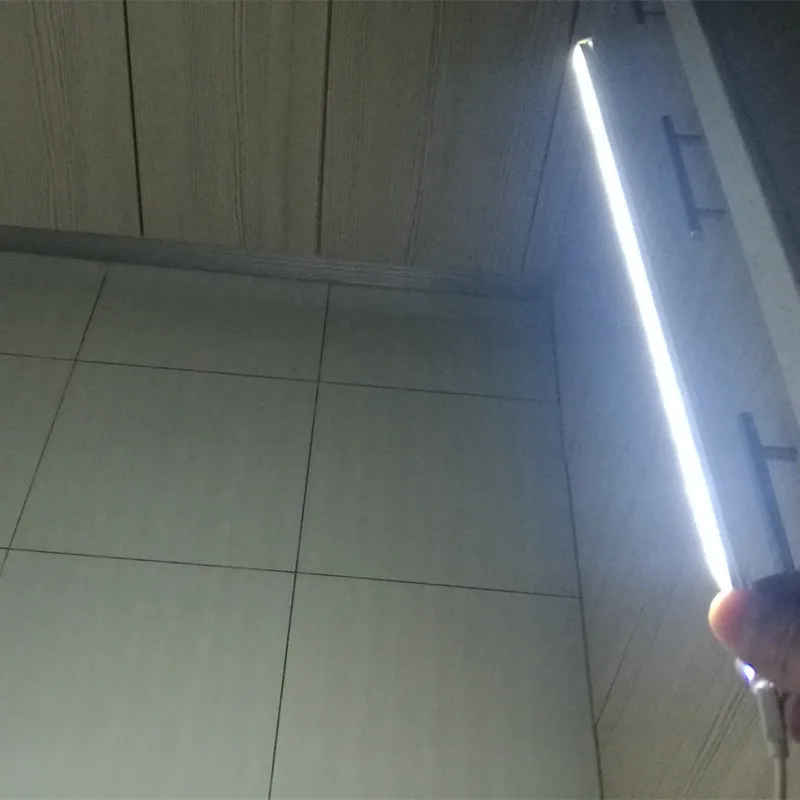 Светодиодная подсветка под шкаф 3 Вт сенсорный датчик светодиодный Ночной светильник шкаф гардероб лампа путь кухня DC5V