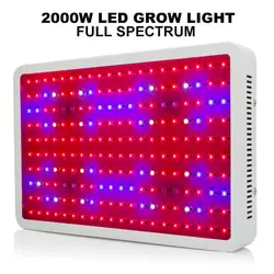 Высокая Мощность 2000 W светодиодный растет ламп AC85-265V полный спектр освещение растений для парниковый эффект; Выращивание растений без