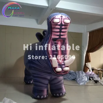 

4m advertising inflatable hippo sea animal cartoon