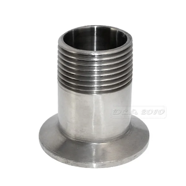 1" inch DN25 Sanitary Male Threaded Ferrule Pipe Fitting Tri Clamp Type SS316 