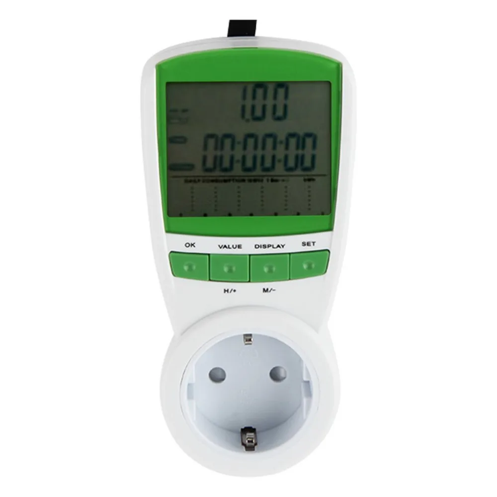 

1pc Energy Power Meter Watt Volt Amp Frequency Monitor Analyzer 230V 50Hz energy monitor volt amp watt meter medidor de energia