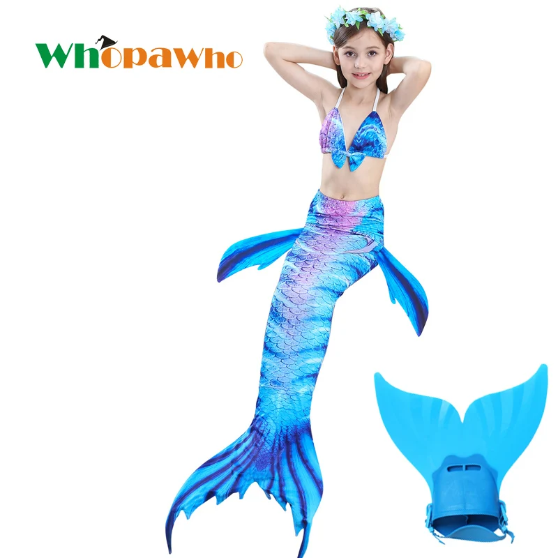 2018 Girls Bathing Suit Mermaid Tails Children Ariel Mermaid Tail Costume Child Kids swimsuits