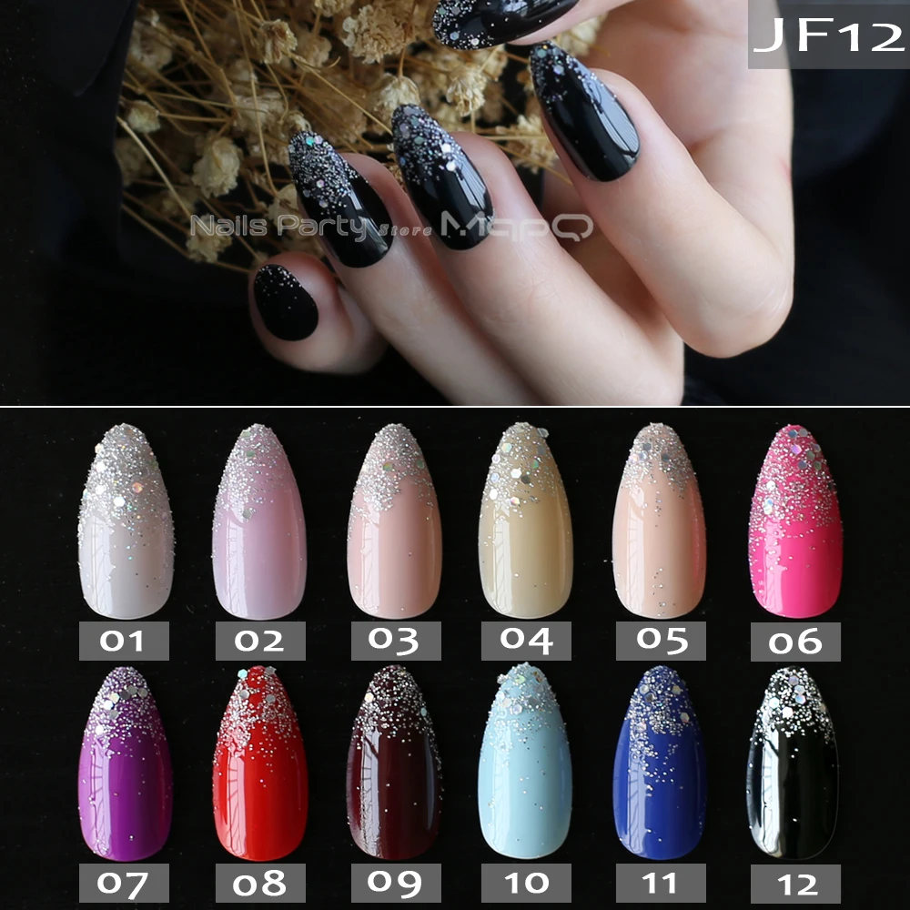 181 Bordeaux Ombre Français Paillettes Stiletto Uv Gel Nude Faux Ongles Noir Miroitant Doigt Bleu Faux Ongles Point Pointe Rose Fait à La Main In