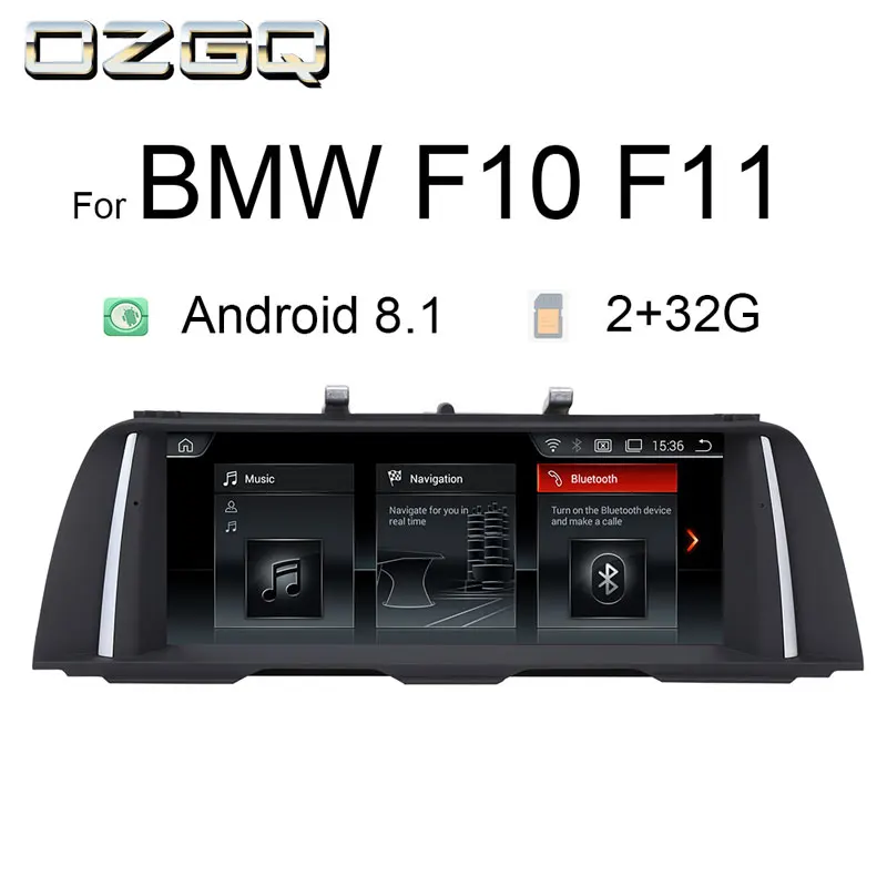 

OZGQ Android 8.1 System IPS Screen Car Autoradio Multimedia Player For 2011-2016 BMW 5 Series F10 F11 With WIFI GPS Navigation