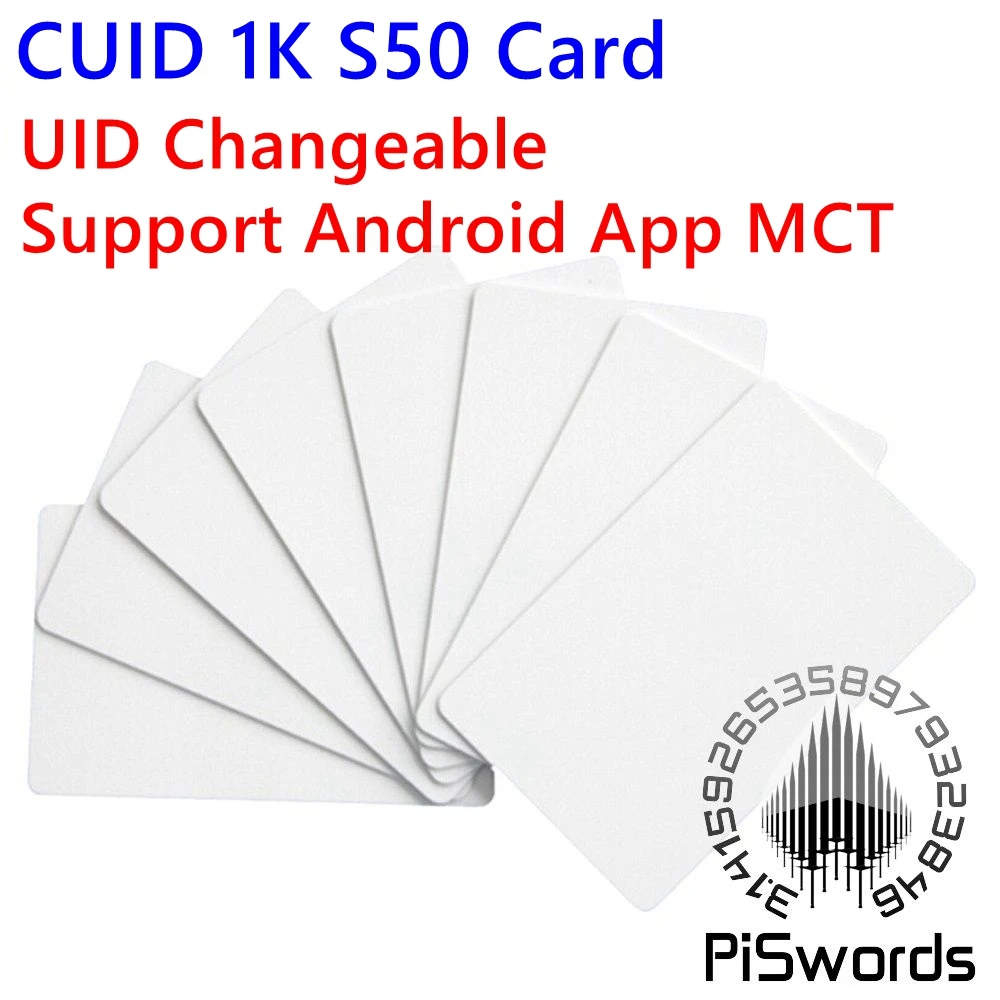 CUID UID сменная nfc карта с блокировкой 0 многоразовая запись для s50 13 56 МГц китайская