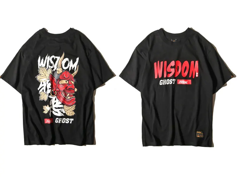 Evil Ghost Printed Tops Tee 2
