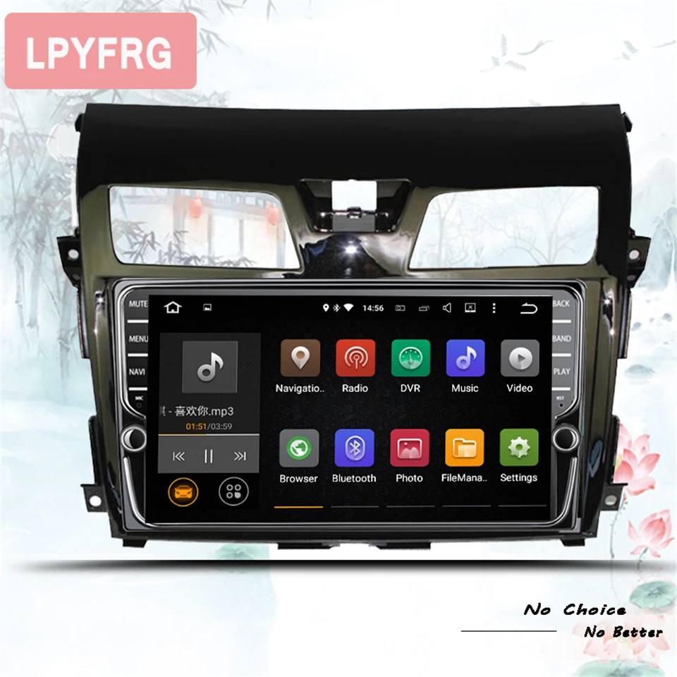 Discount HD Android 9.1 4G RAM 64G Car DVD Player GPS Wifi Radio BT Carplay For Nissan Teana Altima 2013 2015 2016 2017 2018 19 Head Unit 2