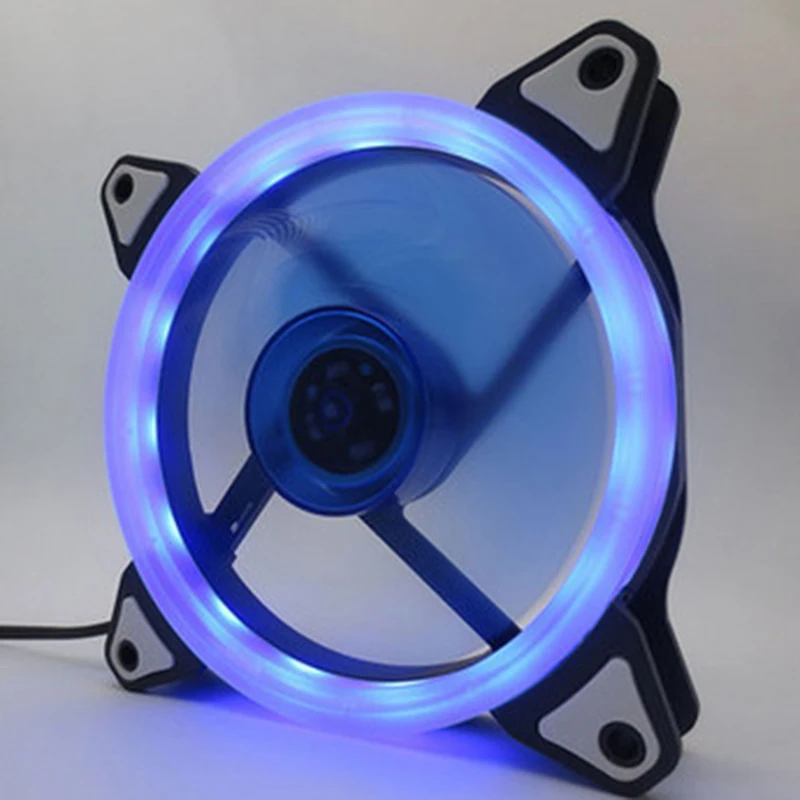 Colorful 120mm fan Computer LED Fan Water Cooler Cooler Fan Case Glare Red Blue Green White 3