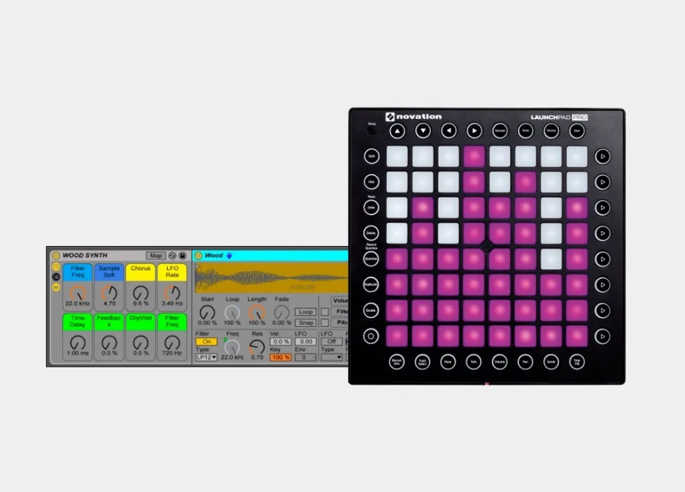 Novation Launchpad Pro светодиодный отзывы MIDI контроллер клавиатуры USB DJ ударные колодки сценический микшер