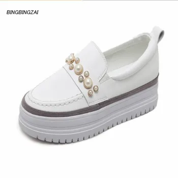 

BBZAI The New Female shoes shoes woman Wedding shoes high quality Ladies high heels 4CM Wedges Height Increasing 4-7 8