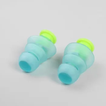 

1 Pair Useful Noise Cancelling Earplugs Silicone Hearing Protection Earplug for Learning Sleeping Working HY99 ST07