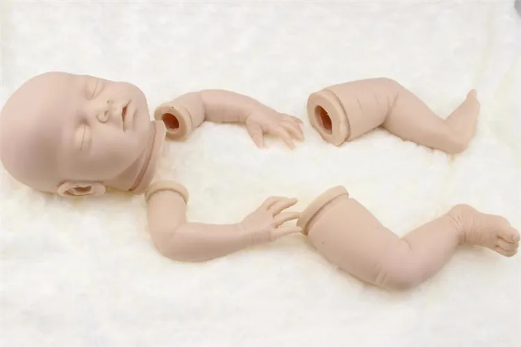 20 дюймов reborn baby doll kit/DIY reborn-doll-kits Мягкий силиконовый винил Настоящее нежное прикосновение