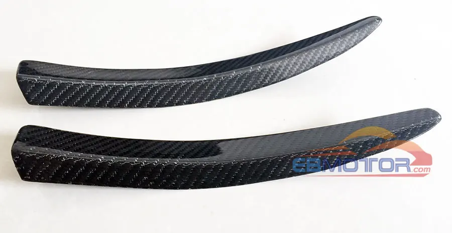Real Carbon Fiber Front Lip Splitter air knife Splitter Fin Trims Fender 1pair For BMW F80 M3 F82 F83 M4 2014UP  B364