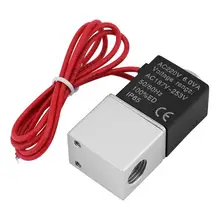 G1/8 2V025-08 электромагнитный клапан с двумя портами, нормально закрытый электрический магнитный клапан прямого действия AC220V AC110V DC24V