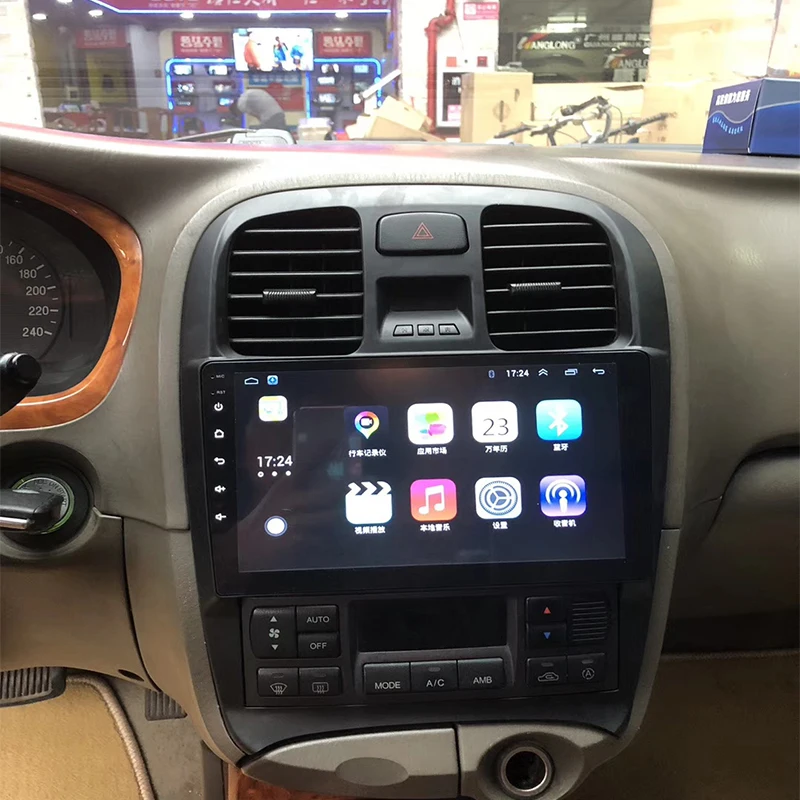 Discount 9" 2.5D IPS Android 8.1 Car DVD Multimedia Player GPS for Hyundai Sonata Fe 2004-2007 08 2009-2012 car radio DSP 32EQ navigation 3