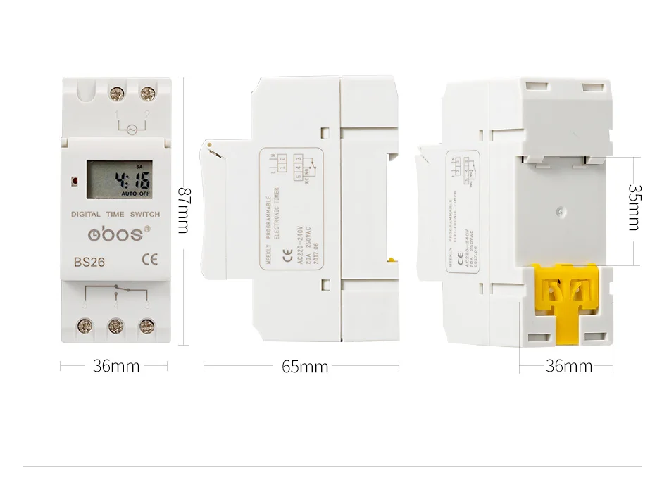 OBOS THC15A новые отключения питания с памятью 220 В цифровой таймер din цифровой таймер с 16 раз ВКЛ/ВЫКЛ в день набор времени диапазон 1 мин-168 ч