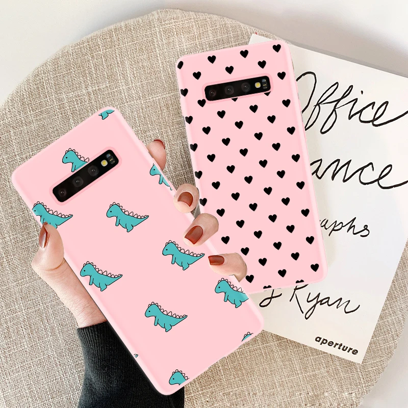 

Candy Pink Silicone TPU Coque For Samsung A70 S10e Note 5 8 9 A50 A40 A30 S6 S7 Edge S8 S9 S10 A9S A9 Star Pro Plus 2018 Case