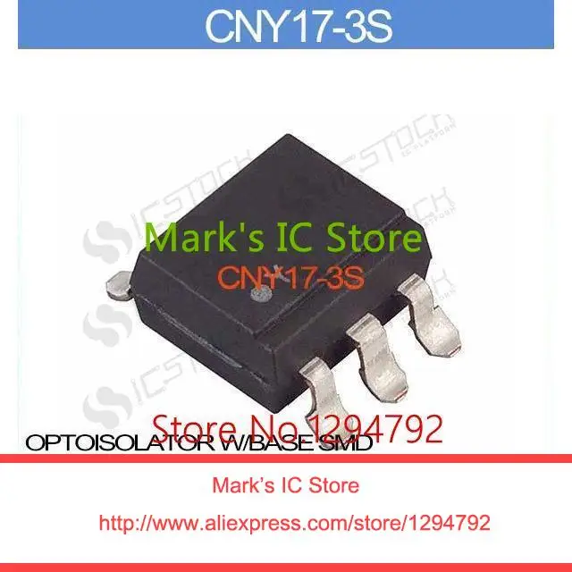 CNY17 3S OPTOISOLATOR W/BASE SMD CNY17 3Ssmd led light barsmd codesmd