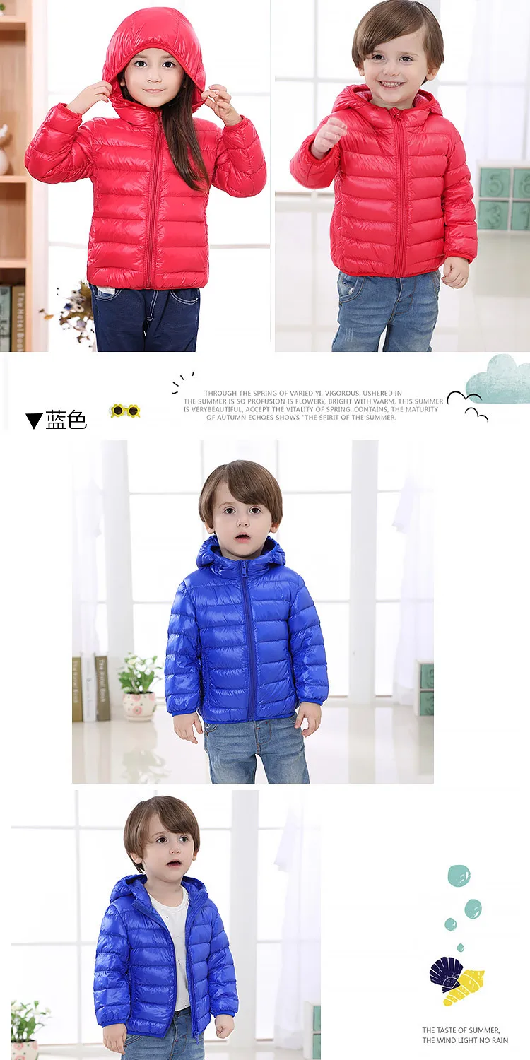 Unisex kid Jacket light Coat Thermal Hiking Down Waterproof Camping Windproof Patchwork Outdoor kids Outwear Hot Sale Tops