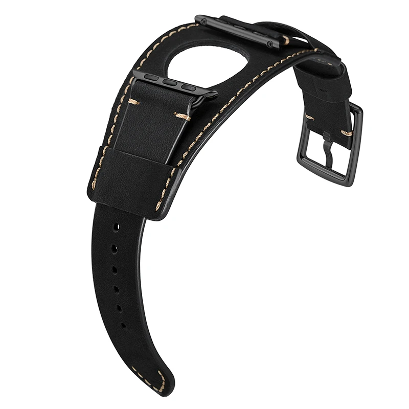 Newest Genuine Leather Watch Bracelet Band Strap For Apple Watch Series 1 2 3 iWatch 38mm 42mm Watchbands