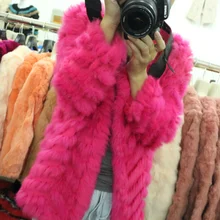 Топ с кроличьим мехом, вязаное меховое пальто, милый осенний кардиган, подходит ко всему